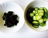 ワカメとキュウリとしらすの酢の物♡作り方3写真