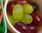 簡単うさぎおにぎりつみれ温野菜葡萄弁当作り方7写真