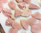 簡単、ヘルシー！メカジキのピカタ海苔風味作り方3写真