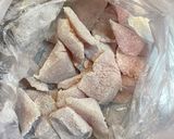 簡単、ヘルシー！メカジキのピカタ海苔風味作り方5写真