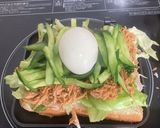 プルドチキンで照り焼きホットサンド作り方6写真