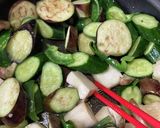 ピリ辛！夏野菜と厚揚げのチリたま炒め作り方4写真