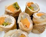 【保育園給食】手綱巻き（野菜の肉巻き）作り方8写真