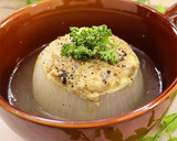 とろとろ甘~い！新玉ねぎの肉詰めスープ作り方10写真