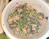 ホタルイカとベビー帆立と豆苗明太マヨ和え作り方2写真
