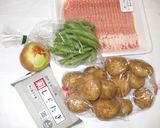 肉じゃがとスナップエンドウ♪簡単漢方薬膳作り方1写真