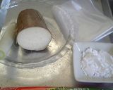 おさかなのソーセージと長芋のぽとり焼き作り方1写真