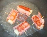 おつまみに⭐ランチにも☀️ベーコン巻き餅作り方4写真