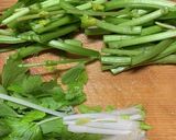 爽やかクレソンとセロリの肉巻き作り方1写真