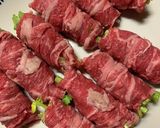 爽やかクレソンとセロリの肉巻き作り方2写真