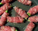 爽やかクレソンとセロリの肉巻き作り方3写真