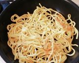 悪魔の卵応用レシピ-悪魔の焼きそば !作り方4写真