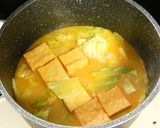 キャベツと厚揚げのスンドゥブ風スープ作り方3写真