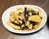 旬で美味しく！筍とワラビの煮物♡作り方8写真