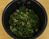 炊飯器で簡単！菜の花と筍のおこわ作り方7写真