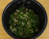 炊飯器で簡単！菜の花と筍のおこわ作り方7写真