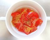朝食ランチ☆レンジ3分チーズトマトスープ作り方2写真