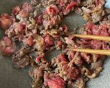 牛肉ときのこのプルコギ風いため作り方3写真