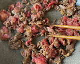 牛肉ときのこのプルコギ風いため作り方3写真