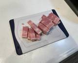 ベーコンとほうれん草のクリームパスタ作り方1写真