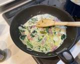 ベーコンとほうれん草のクリームパスタ作り方3写真