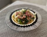 ベーコンとほうれん草のクリームパスタ作り方5写真
