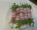 電子レンジで簡単！豆苗の豚肉巻き作り方4写真