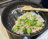 鶏ひき肉とブロッコリーのクリームパスタ作り方5写真