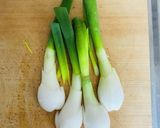 葉玉ねぎの出汁煮作り方1写真