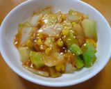 簡単☆ブロッコリーの茎の甘酢炒め☆作り方3写真