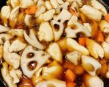 鶏肉とれんこんの炒り煮作り方3写真