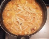 簡単☆豚キムチ煮込みうどん作り方3写真
