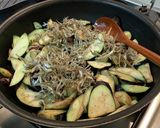 韓国⭐︎ナスと煮干し炒め　가지멸치볶음作り方6写真