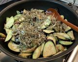 韓国⭐︎ナスと煮干し炒め　가지멸치볶음作り方6写真