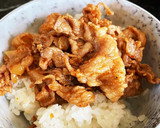 豚肉の蒲焼きのタレ焼き(豚蒲焼き丼)作り方2写真