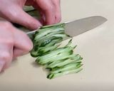 胡瓜の棒棒鶏風【レンチン】作り方1写真