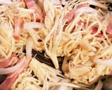 罪悪感を半分に★えのきナポリタン作り方4写真
