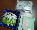 簡単ピザ生地✿照焼チキンとエビ&シラス作り方10写真