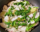 ＊菜の花とかぶのグラタン＊作り方2写真