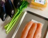 なすとささみの胡麻味噌和え作り方1写真