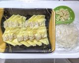 ワンタンと白髪葱の熱々ニンニクごま油がけ作り方1写真