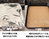 こめココで作る甘栗入りロールケーキ作り方3写真