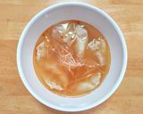ワンタンと白髪葱の熱々ニンニクごま油がけ作り方6写真