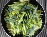 菜の花とキャベツのカルボナーラ風。作り方5写真