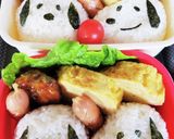 キャラ弁☆早楽簡単！スヌーピー弁当☆作り方4写真