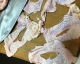 鶏皮のカリカリ青さ粉焼き作り方2写真