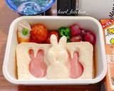 簡単かわいいうさぎサンドイッチ　覚書作り方5写真