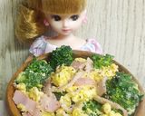 リカちゃん♡ブロッコリーベーコンエッグ♧作り方19写真