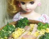 リカちゃん♡ブロッコリーベーコンエッグ♧作り方22写真