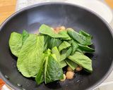 コクと香り★圧搾こめ油で作る青菜炒め作り方5写真
